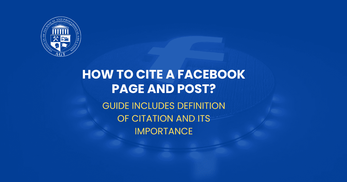 How to Cite a Facebook Page & Post?